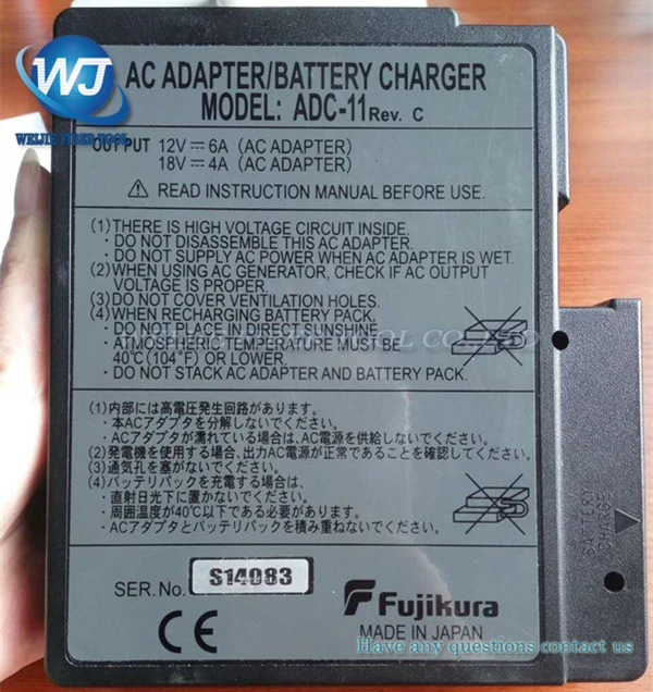 

Original Fujikura FSM-50S FSM50R FSM-17S FSM-17R Fusion Splicer ADC-11 AC Adapter Charger