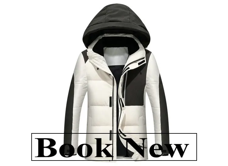 Men Winter Thick Duck Down Jacket Men Hooded Down Waterproof snow Coat Warm Quality Male Casual Winter Outerwer Down Parkas