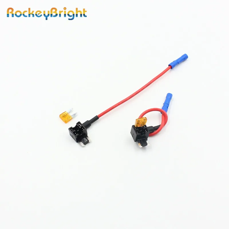 2pc *Mini Blade Fuse Dual Circuit Adapter Safety Fuse Tap Auto MINI