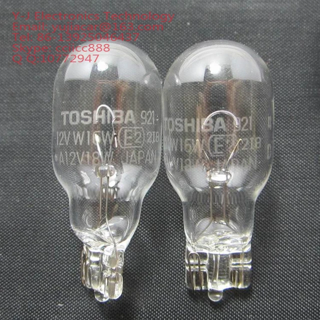 Toshiba 921 bulb W16W 12V T15 W2.1x9.5d Halogen Tail Light lamp good life  span Original - AliExpress