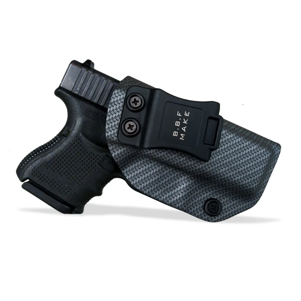 Тактическая кобура для пистолета IWB/OWB из углеродного волокна KYDEX Glock 19 17 25 26 27 28 43 22