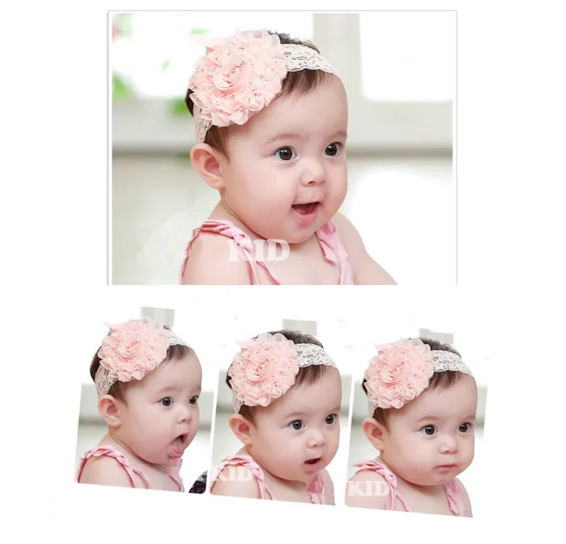 Fashion Lace Flower Kids Baby Toddler Headband Hair Band Headwear Accessories
