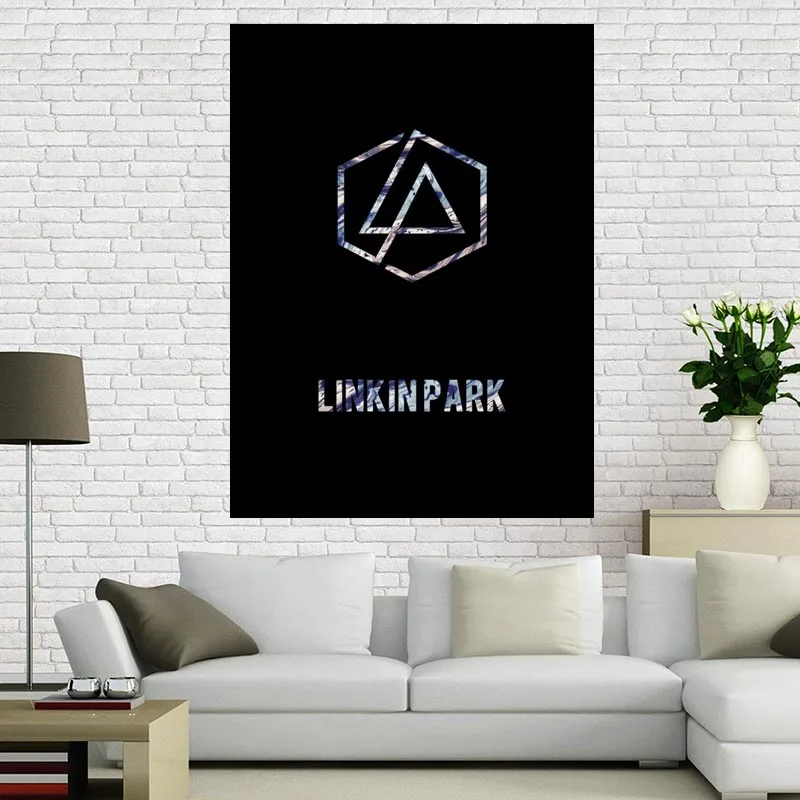 Пользовательские Холст плакат Linkin Park художественная живопись Большой размер плакат ткань стены плакат печать из шелковой ткани с принтом - Цвет: 7