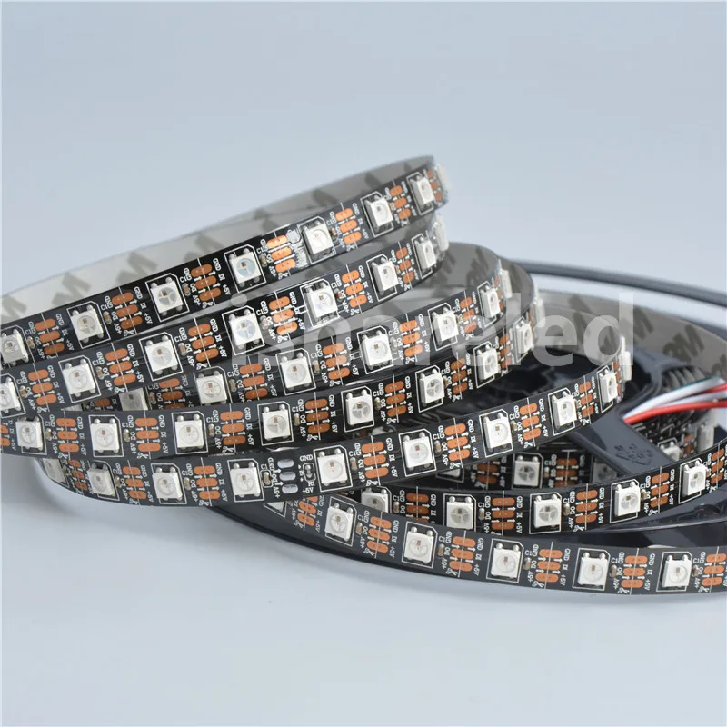 1/5 м DC5V SK6812 WS2812B 60leds/m черный Белый SMD 5050 RGB Мечта адресуемых цветов пикселей