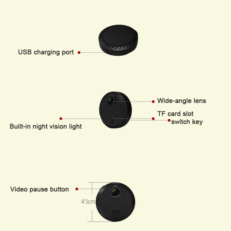 Мини Wi-Fi ip-камера HD 1080P инфракрасная камера ночного видения микро сетевая камера зарядка во время записи видео голоса автомобиля DV