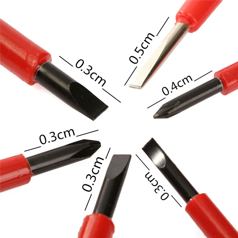6 шт. VDA электрическая отвертка набор Электрический изолированный набор ручных инструментов