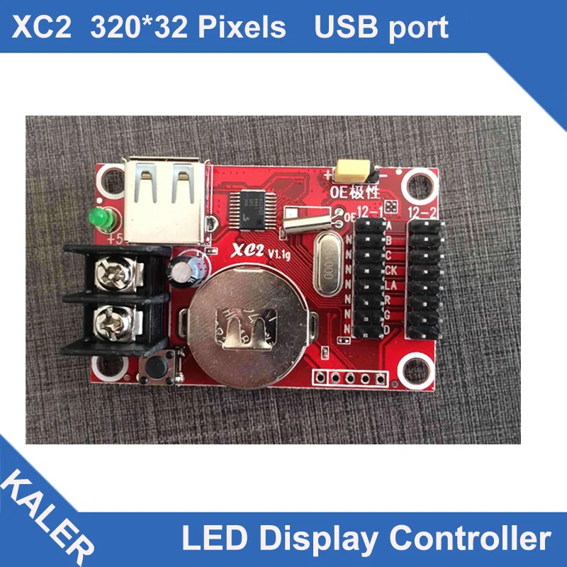

kaler led controller XC2 led control card for P10 single color 32x320 pixel support 2 pcs p10 led display panels in height