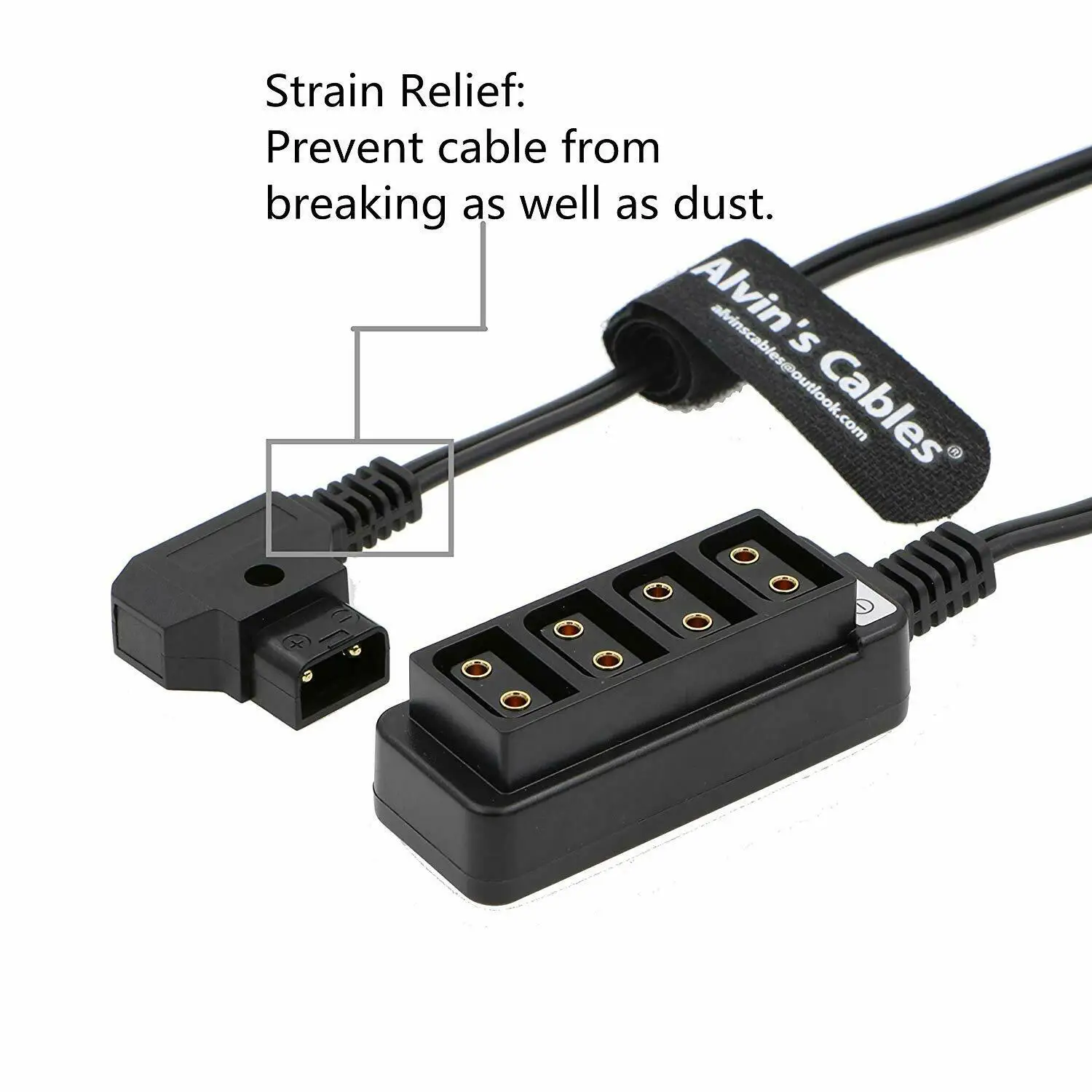 

Alvin's Cables D-tap Splitter Power Cable P Tap to 4 Port Dtap Female for ARRI Cameras TILTA