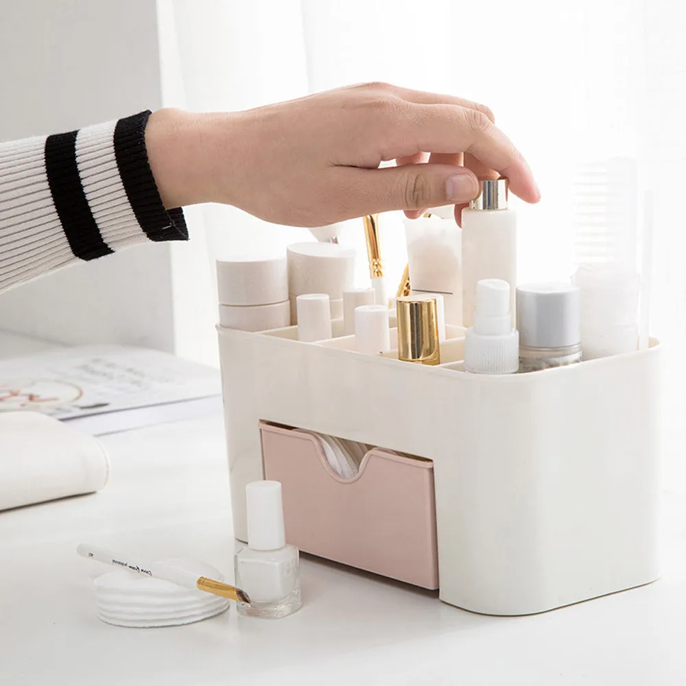 

Saving Space Desktop Comestics Makeup Storage Drawer Type Box Makeup Organizer Small Type Dressing Table B1