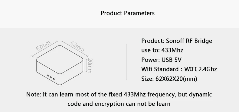 Sonoff РЧ мост 433 МГц Wifi беспроводной преобразователь сигнала PIR 2 датчик+ DW1 дверной и оконный датчик сигнализации умный дом автоматизация