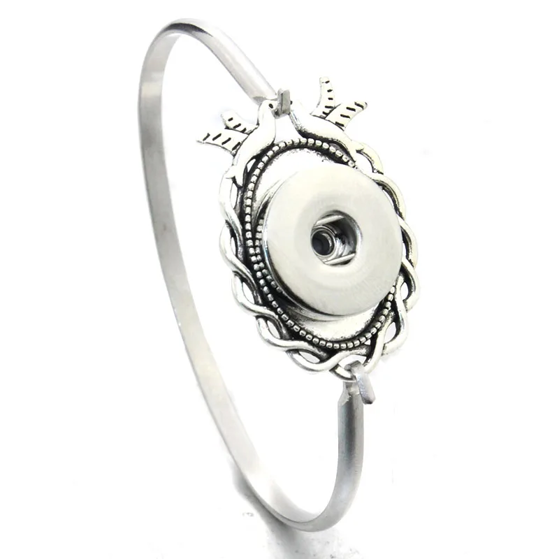 Бо-Бо мира браслеты из нержавеющей стали 18 мм Имбирное печенье металлический