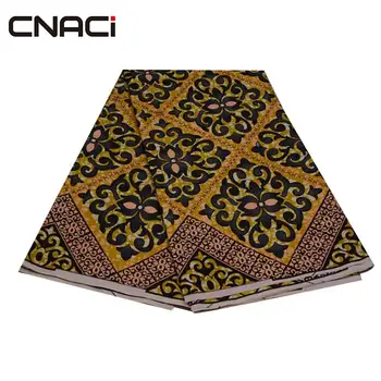 

CNACI African Wax Cloth Ankara Fabric Veritable Wax Guaranteed Real Wax 6 Yards Good Quality Cheap Batik Fabric African Dress