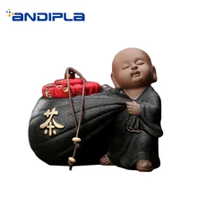 Китайский стиль емкость для хранения чая черный керамический чайник уплотнительные банки чайная церемония аксессуары Tieguanyin бобы танки украшения ремесла