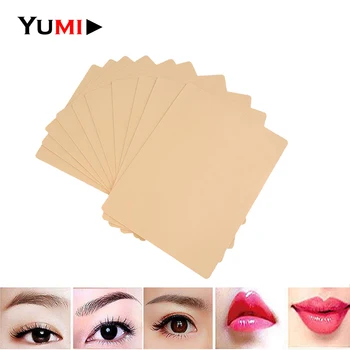 

10pcs/lot 3D Silicone Permanent Makeup Tattoo Training Practice Fake False Skin Blank For Microblading Tattoo Machine Beginner