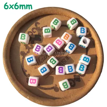 

Mixed Colourful Letters Acrylic Loose Spacer Beads For DIY Bracelet Necklace Jewelry Marking Charm Jewelry Finding 2600pcs