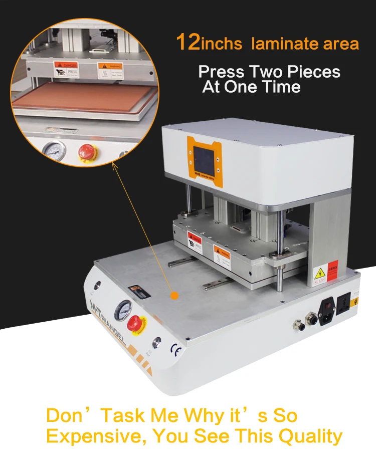MT-07/7 дюймов КО № 1/Универсальный 12 ОСА фильм вакуумный ламинатор нужно воздушный компрессор и вакуумный насос для удаления пузырьков