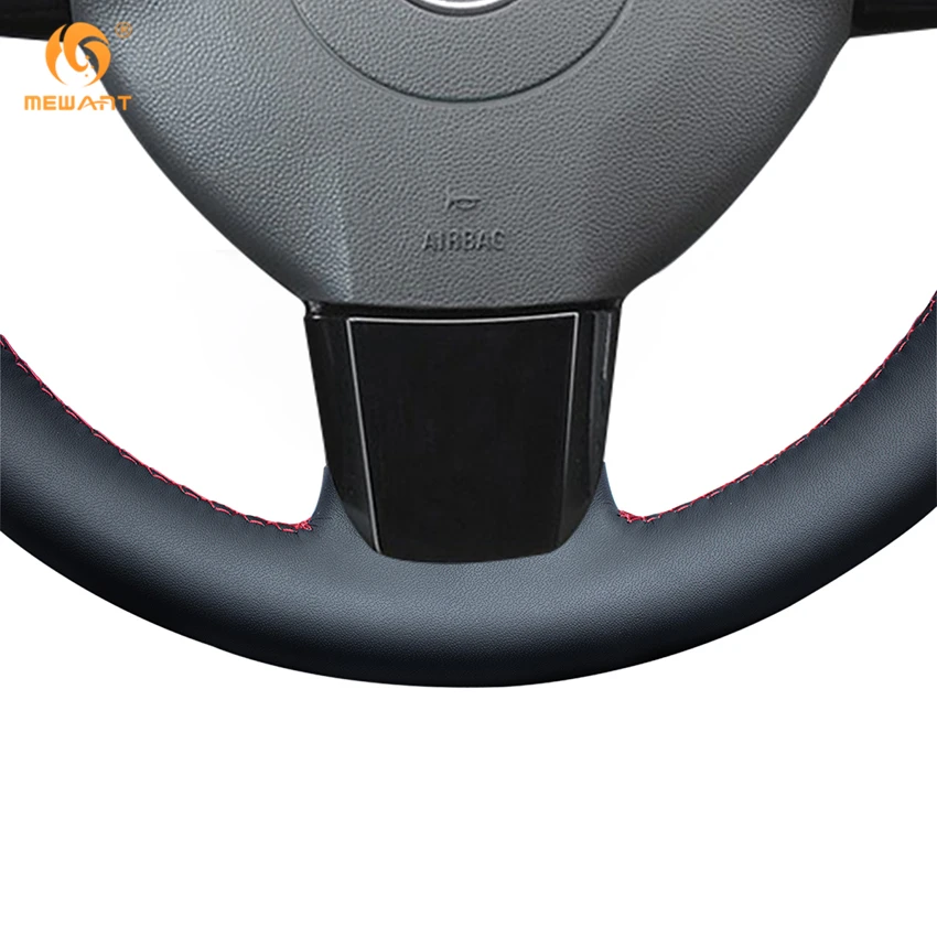 MEWANT черный чехол рулевого колеса автомобиля из натуральной кожи для Opel Astra 2005 2006 Vauxhall Astra аксессуары для интерьера