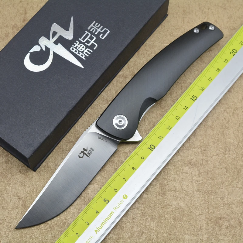 Online CH3006 Flip plegable cuchillo 154 CM hoja 7075 de aluminio al aire libre camping caza EDC herramienta