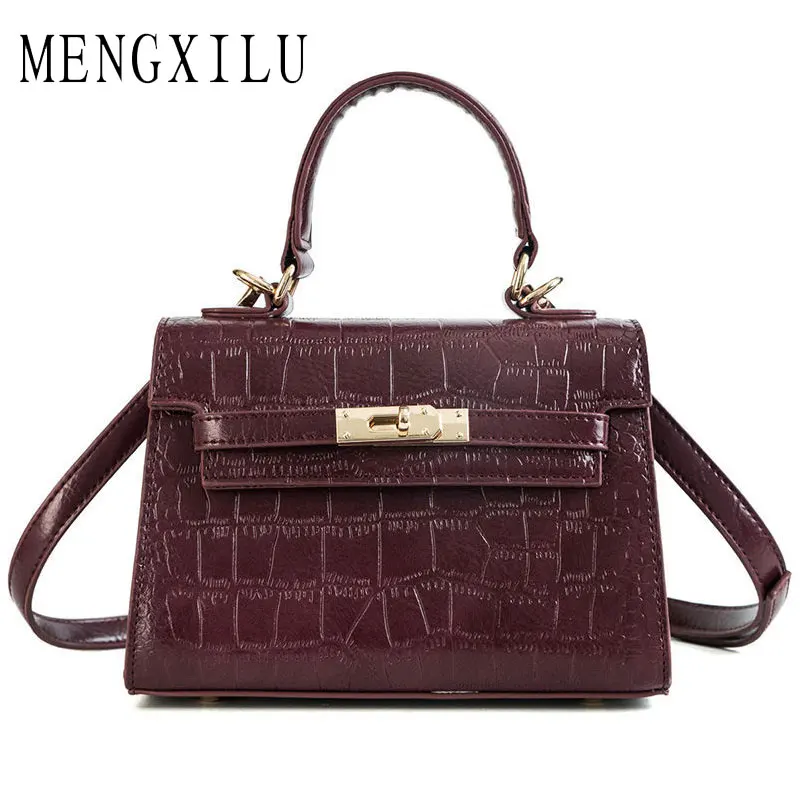 

Crocodile Lock Bag Box Alligator Luxury Handbags Women Crossbody Bags For Designer Shoulder Female Messenger Bags Famous Brand