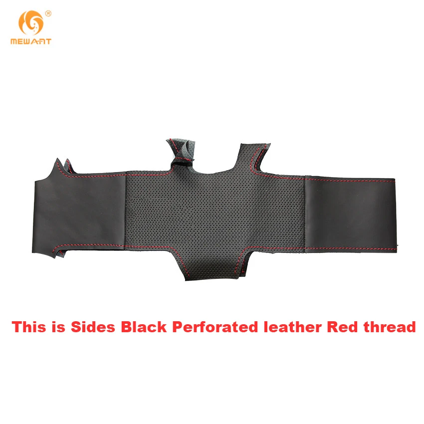 MEWANT для Mitsubishi Lancer 10 EVO Evolution Black Micro Fiber искусственная кожа чехол на руль автомобиля