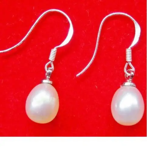 

hot sell new - 2014 NEW sterling silver earwires freshwater pearl tear drop ear wires earringsNoble style Natural Fine jewe fa