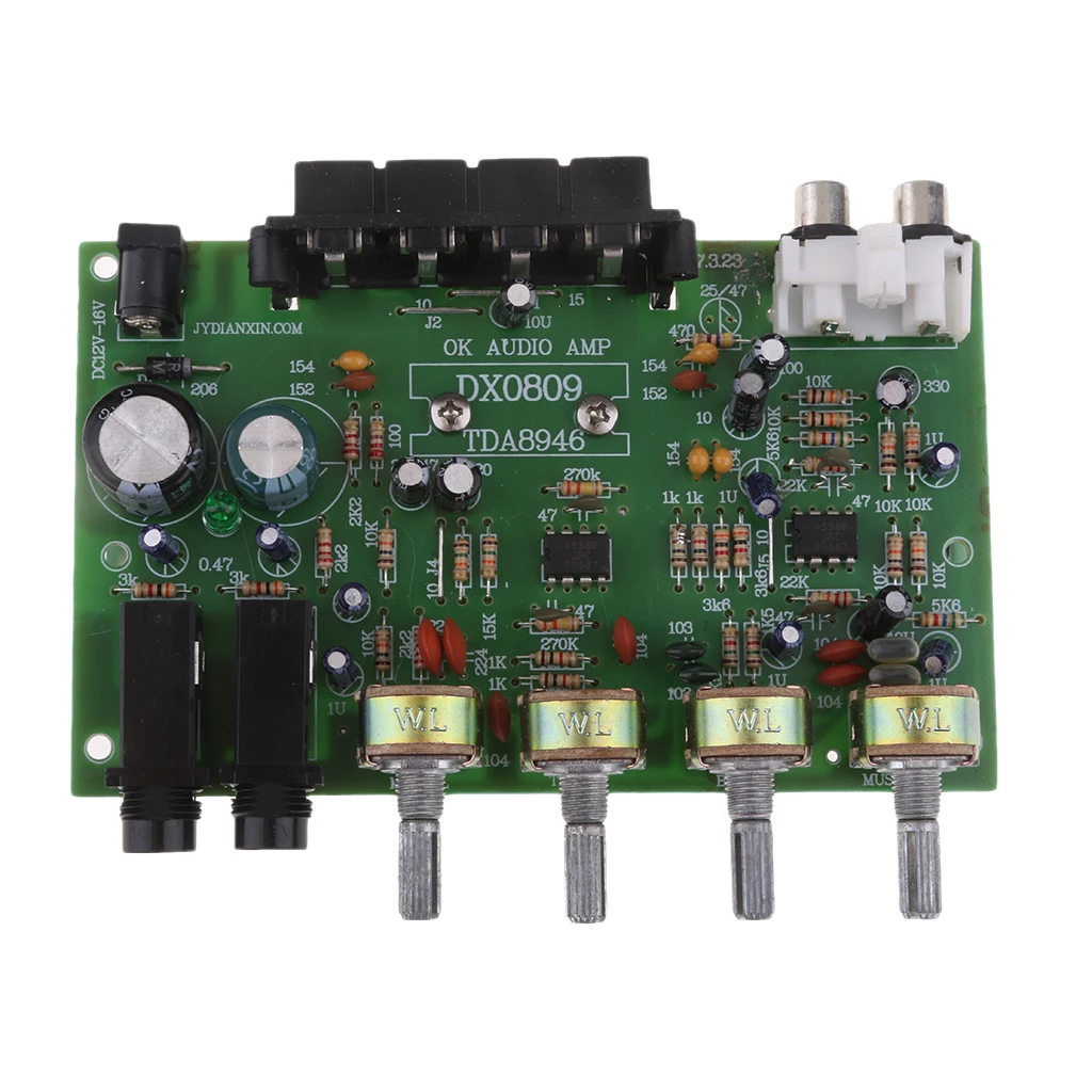 DX0809 усилитель 12 в 60 Вт Пиковая стерео аудио Плата усилителя мощности DIY| |