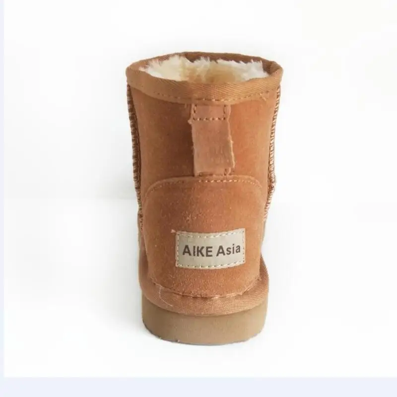 AIKE Asia/классические женские зимние ботинки высокого качества в австралийском стиле, Коллекция года, ботильоны из натуральной кожи, теплые зимние ботинки, женская обувь, botas