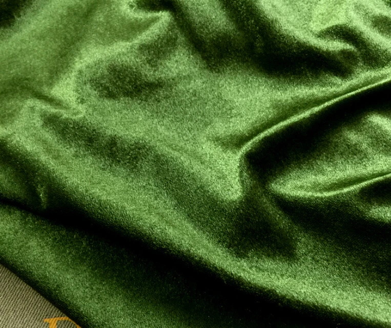 

1 meter 150cm 59.05" width green elastic stretch soft flash pleuche fabric curtain sportswear material MM7