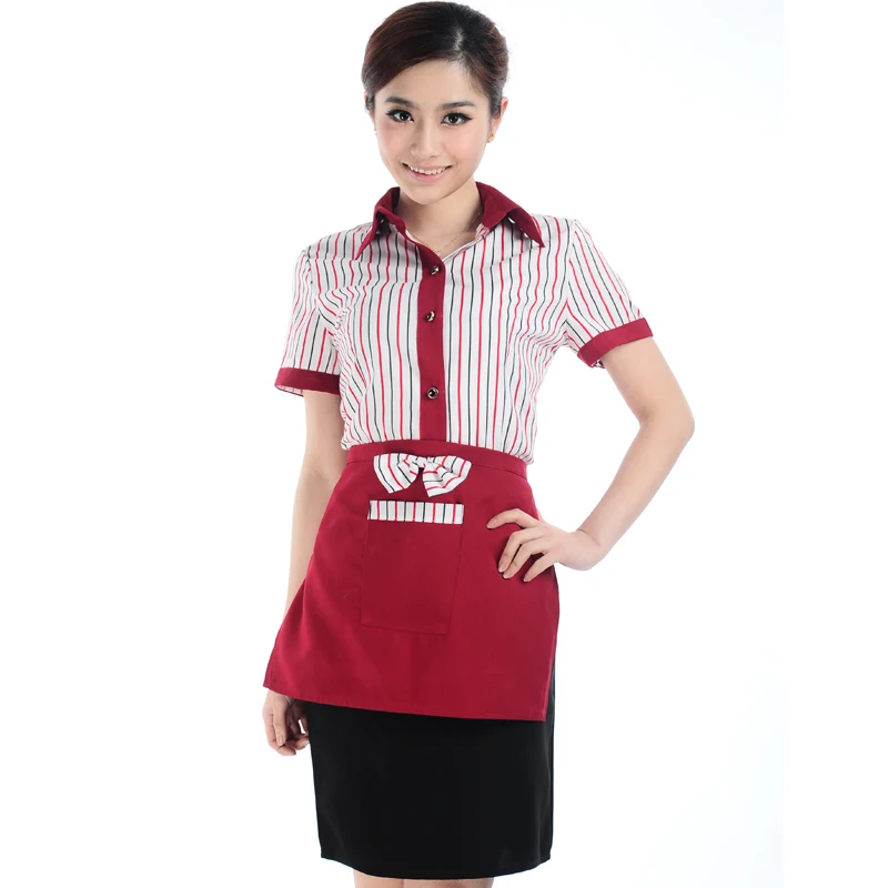 

Hotel Restaurant Waiter Clothing Summer Short Sleeved Hotel Uniforms and Restaurant Uniforms