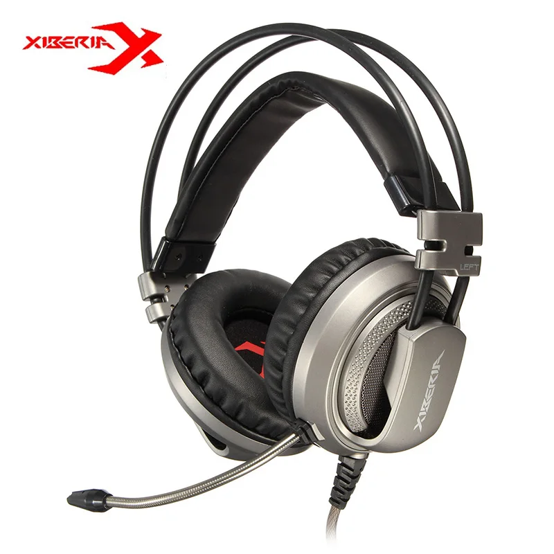 

Original XIBERIA V10 USB Gaming Headphones Vibration LED Stereo Around Gaming Headset Headphone With Microphone Mic For PC Gamer