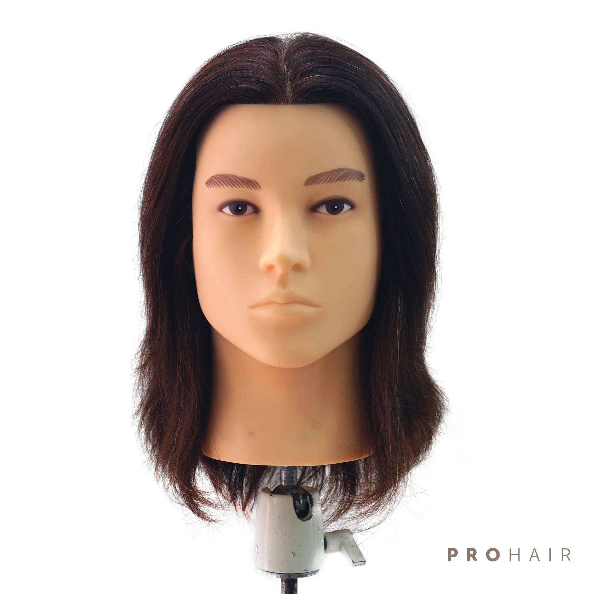 male mannequin head with hair