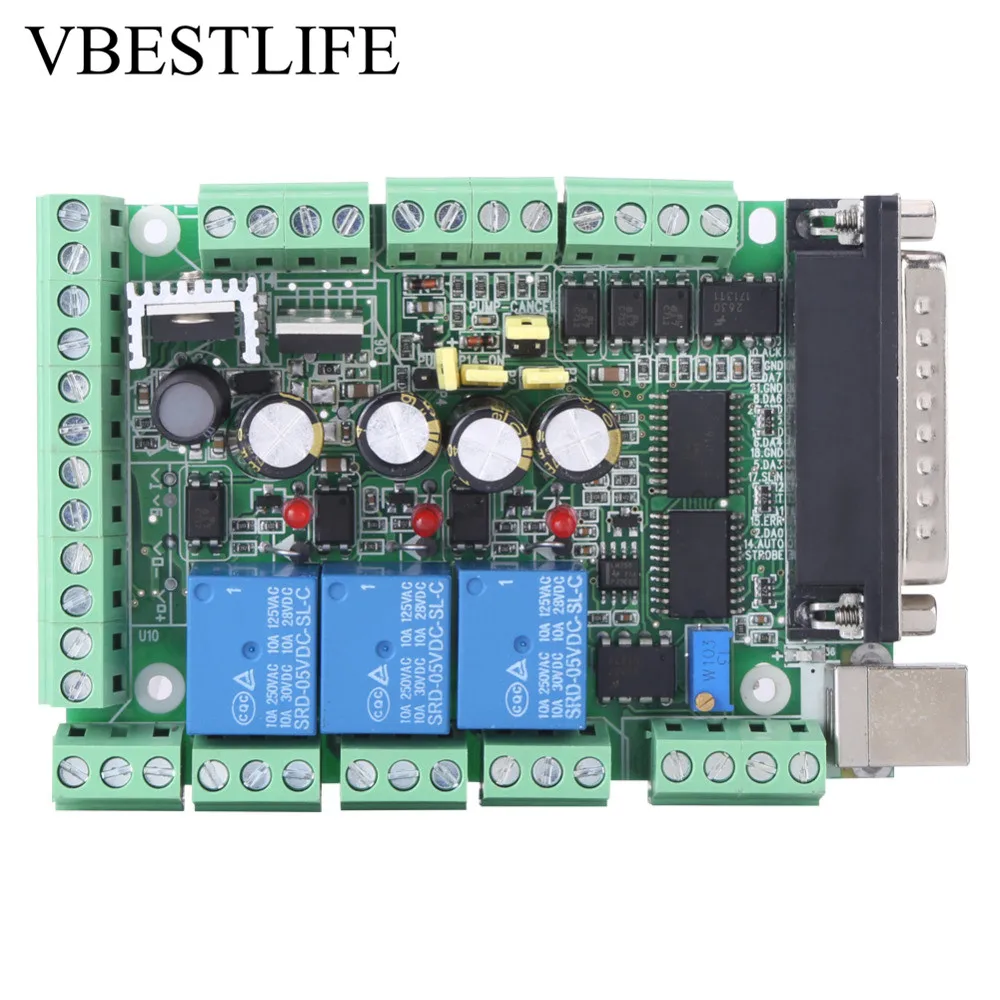 

4-axls 6-axls CNC Breakout Board CNC Engraving Machine Breakout Board For Stepping Motor Driver MACH3V2.1-L Interface Adapter