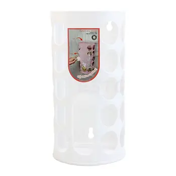 

Kitchen Grocery Bag Holder Dispenser Recycler Plastic Shopping Bag Storage White