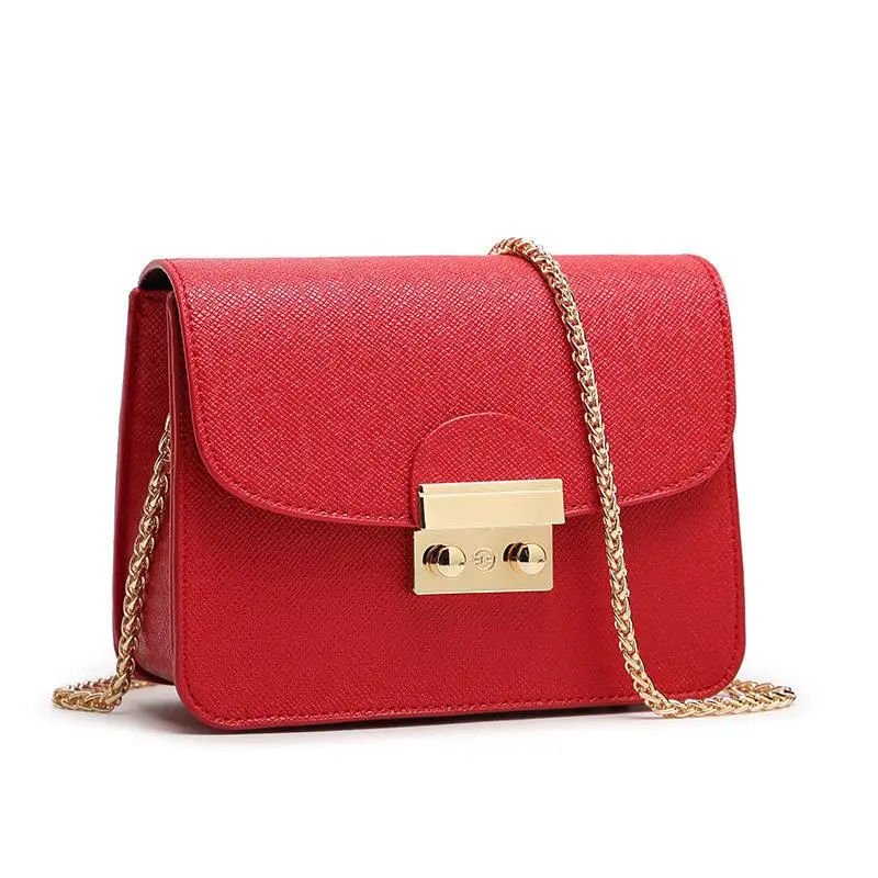 

bags for women 2019 High Quality Female PU Leather Mini Flap Bags For Women Solid White Ladies Small Lock Chain Girls