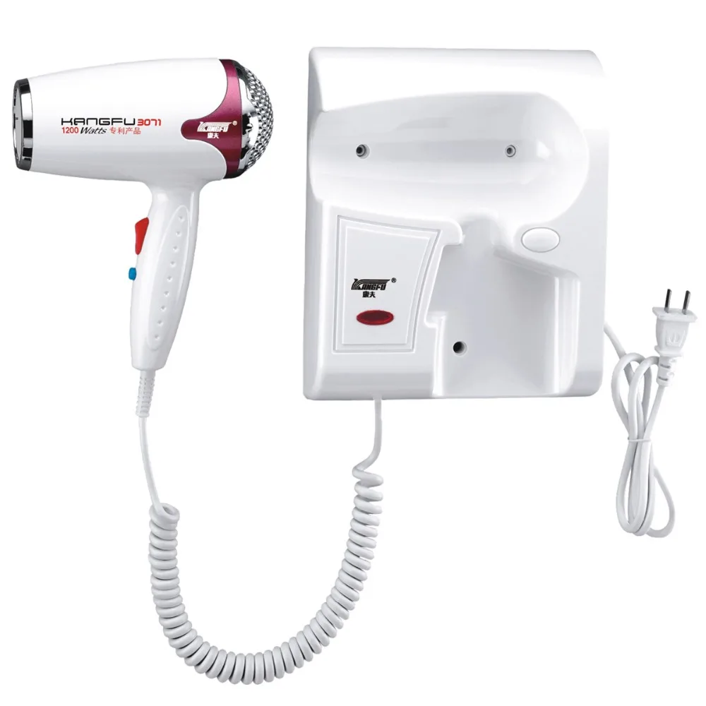 Buy New 1200W wall mounted hotel hair dryer 60 degree Thermostatic CCC