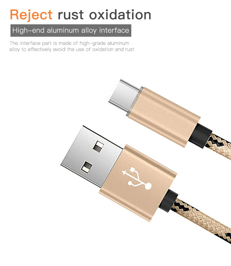 NOHON USB Type C Charging Cable For Samsung S8 S9 Fast Charge Data Cord For Huawei P10 P20 Pro Xiaomi Mi8 6 Phone Charger Cables (5)