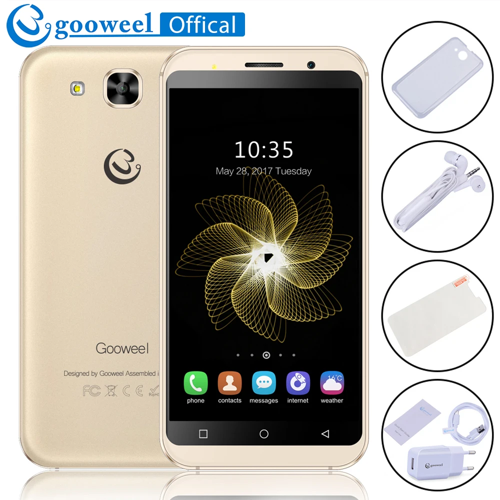 Gooweel S8 Cell phone MT6580 quad core 5 3 inch IPS HD Smartphone 1GB RAM 8GB