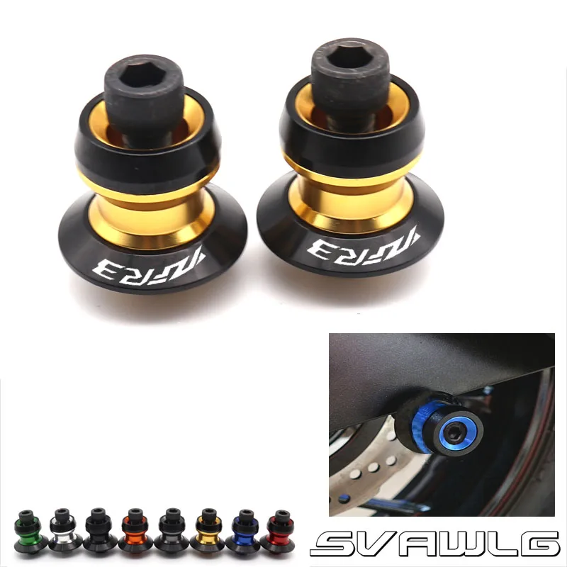 

For YAMAHA YZF R3 CNC Motorcycle Accessories Swingarm Spools Slider 6mm Swing arm Stand Screws YZF-R3 LOGO 2015 2016 2017 2018