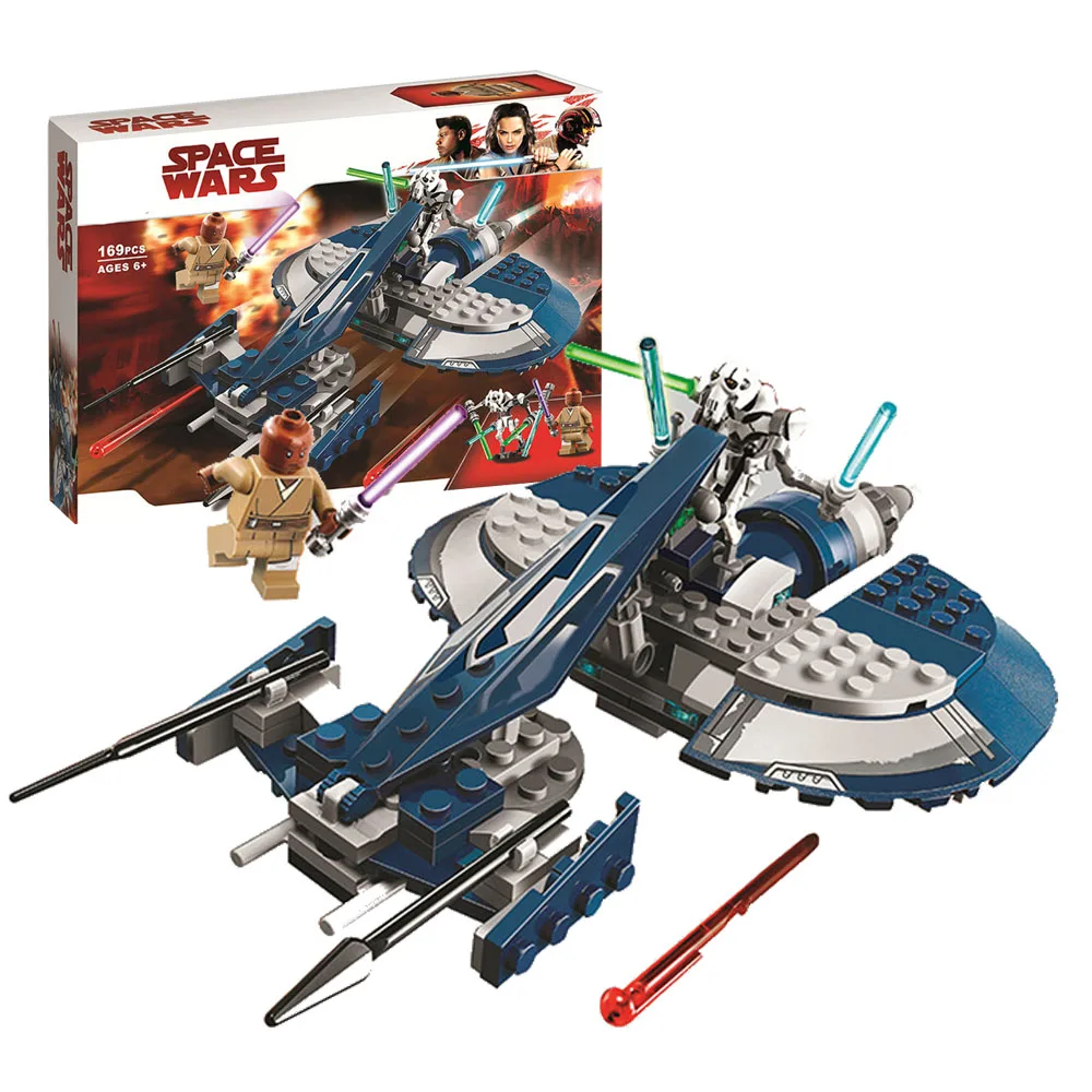 

2019 The Clone Wars General Grievous' Combat Speeder Compatible with Legoing Star Wars 75119 Building Blocks Toys Kids for Gift