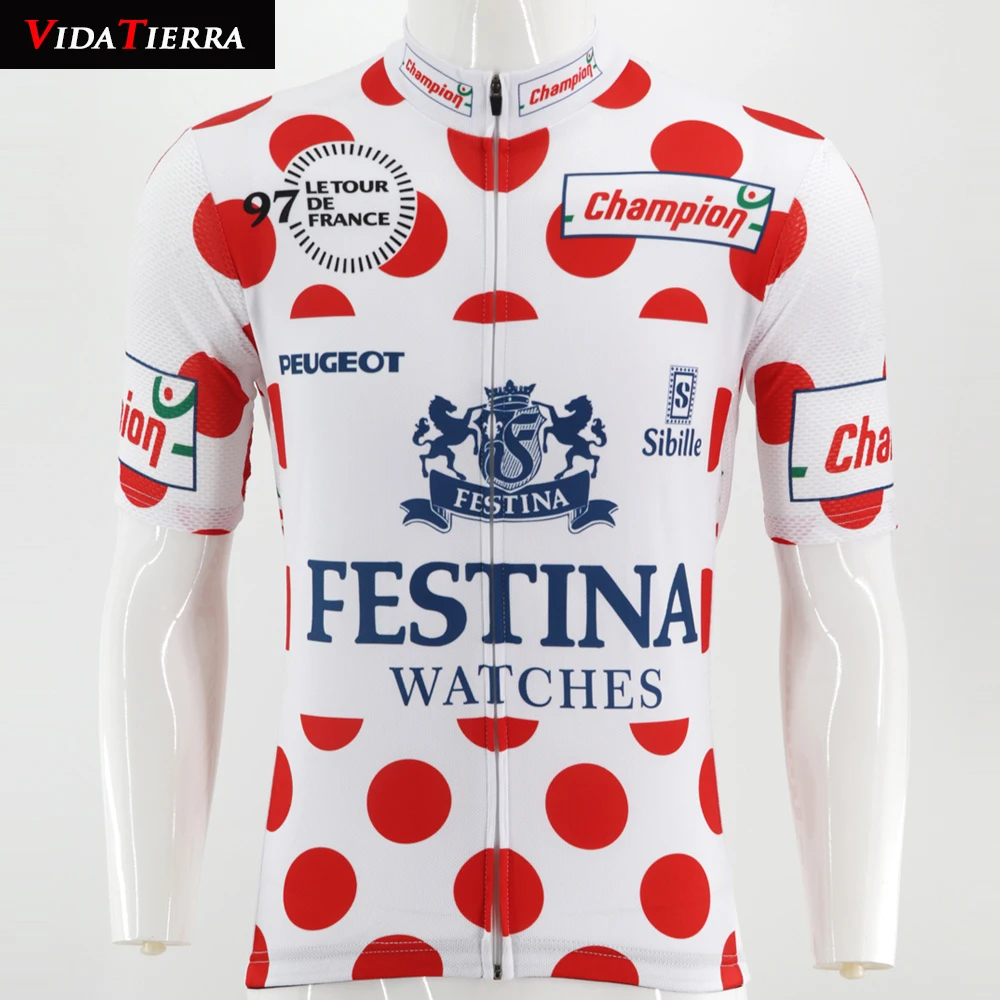 

2019 VIDATIERRA MEN cycling jersey white red mtb jersey go pro classic can custom pro racing team maillot ciclismo lucky COOL