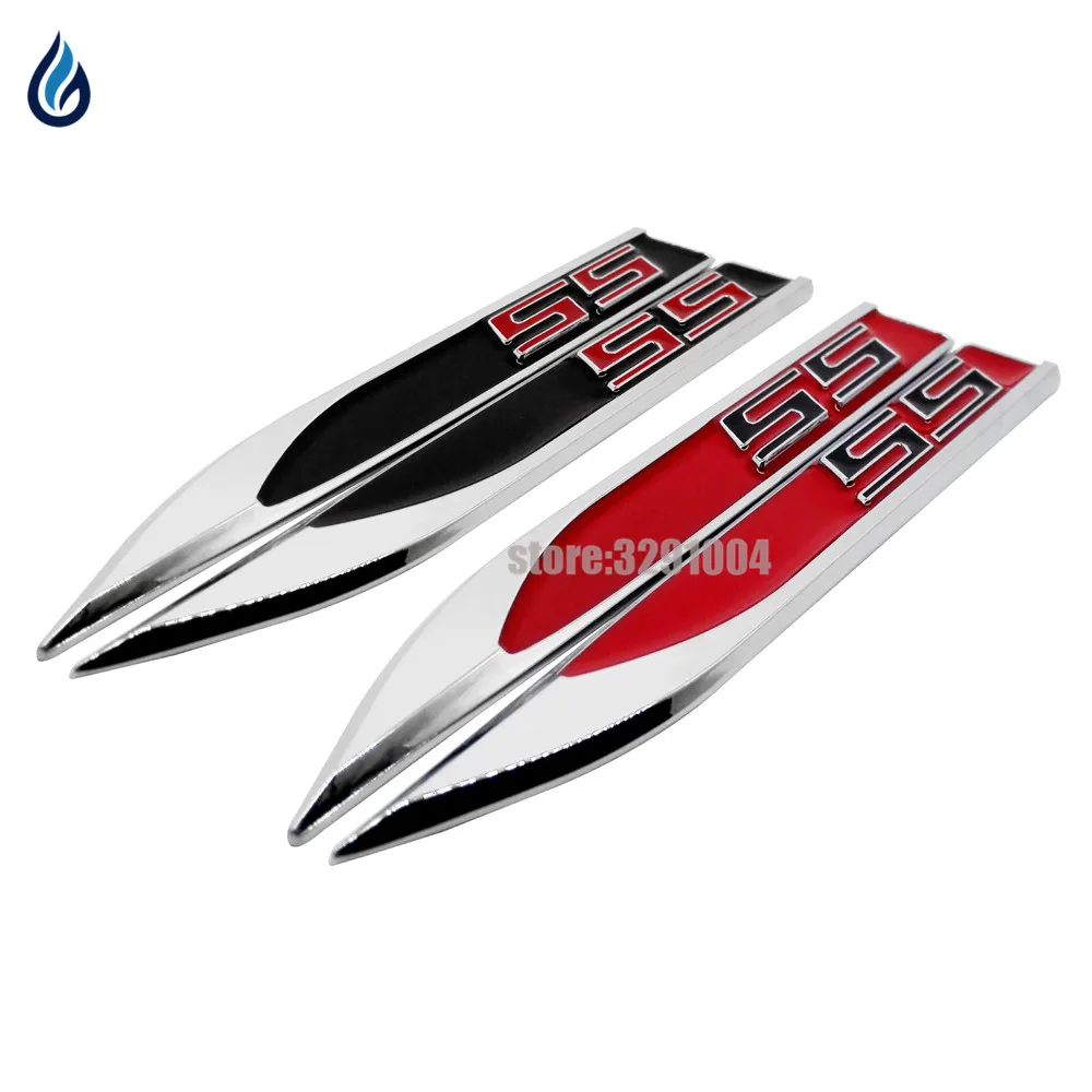 

Metal SS Emblem Modified Car Fender Side Sticker Badge Decals For Chevrolet Aveo Cruze Malibu Sail Captiva Lacetti Spark Orlando