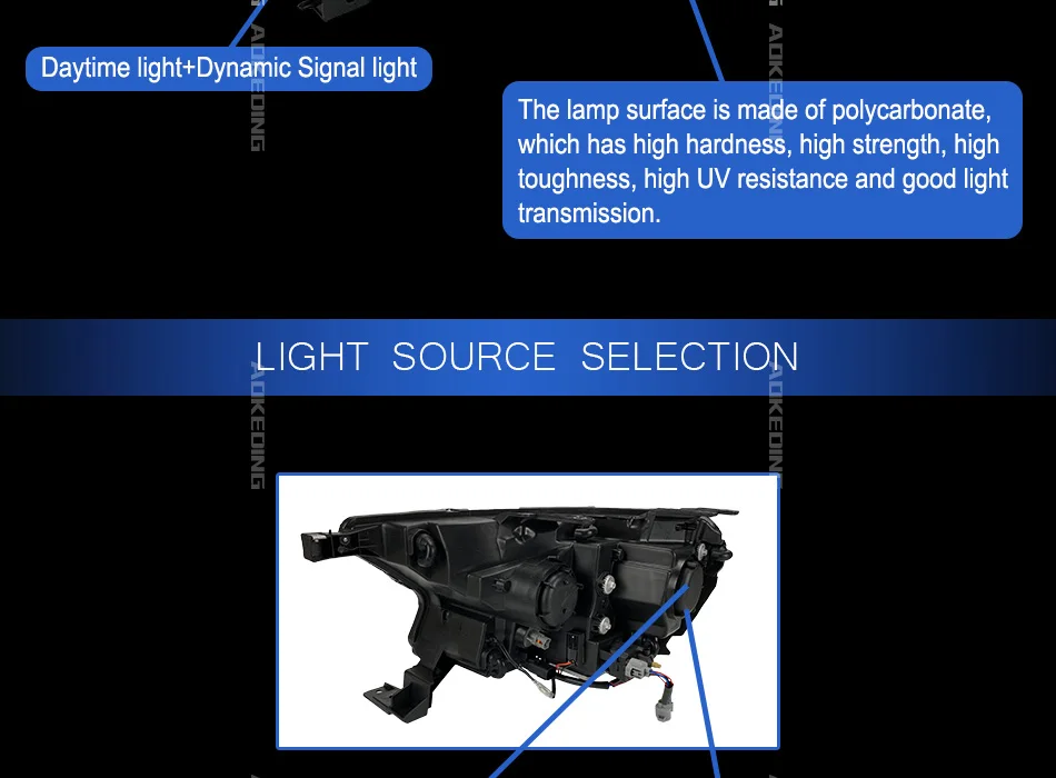 AKD Тюнинг автомобилей фары для Ford Ranger Эверест Endeavour должны светодиодные фары DRL ходовые огни биксеноновый луч противотуманные фары