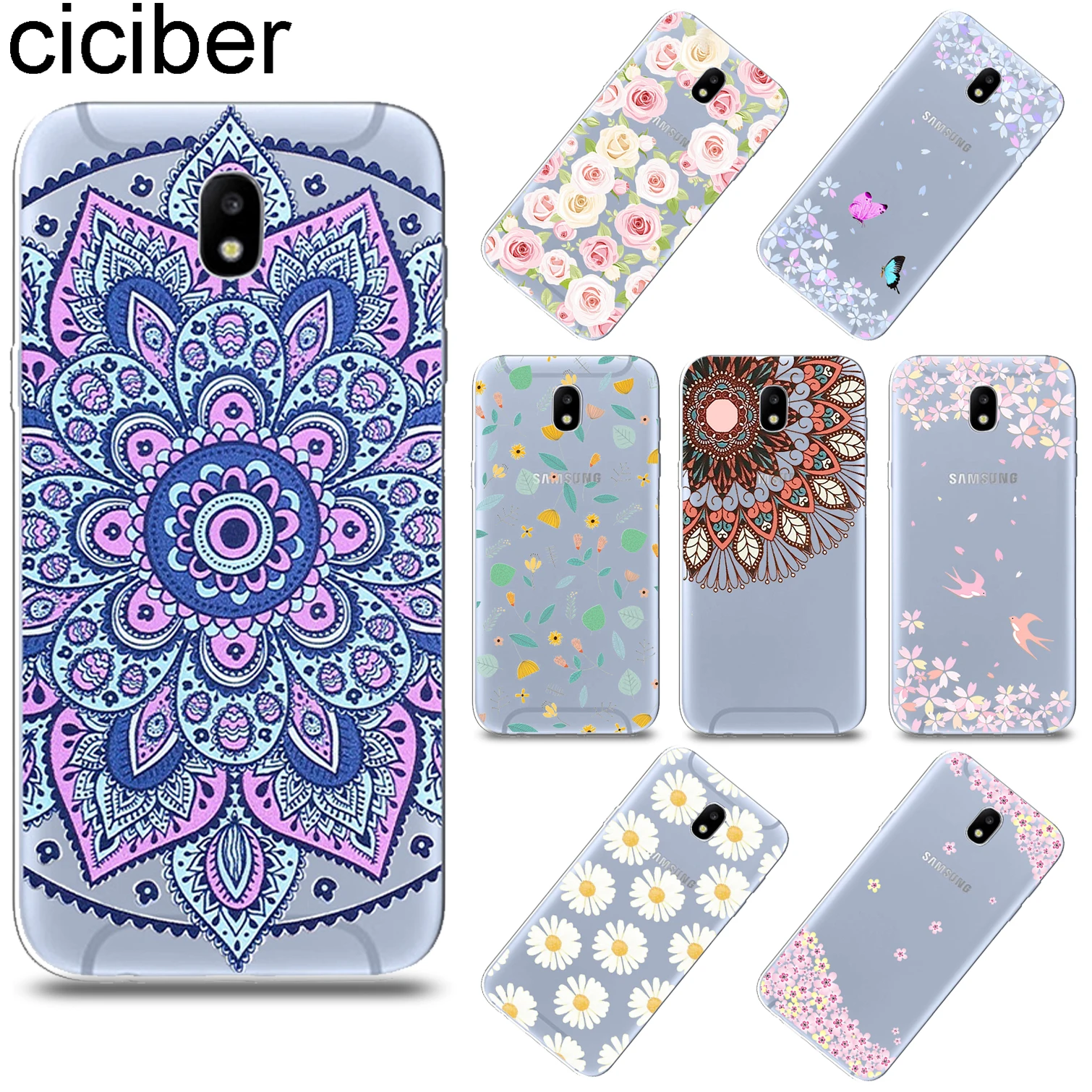 

ciciber Plant Flower Rose For Samsung Galaxy J6 J5 J8 J7 J4 J3 J2 J1 Pro Core Prime mini Plus 2016 2017 2018 Soft TPU Phone Case