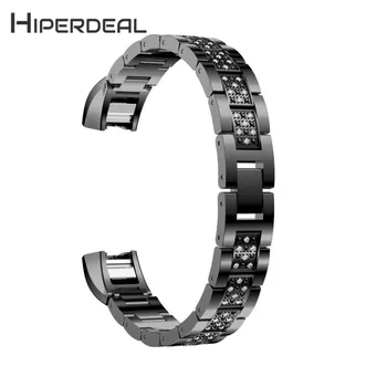 

HIPERDEAL New Luxury Alloy Crystal Watch Band Wrist strap For Fitbit Alta HR/Fitbit Alta 18Jan19 Drop Ship F