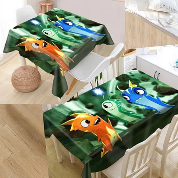 

Best Slugterra 02 Custom Table Cloth Rectangular Oxford Print Waterproof Oilproof Square Table Cover Party Tablecloth