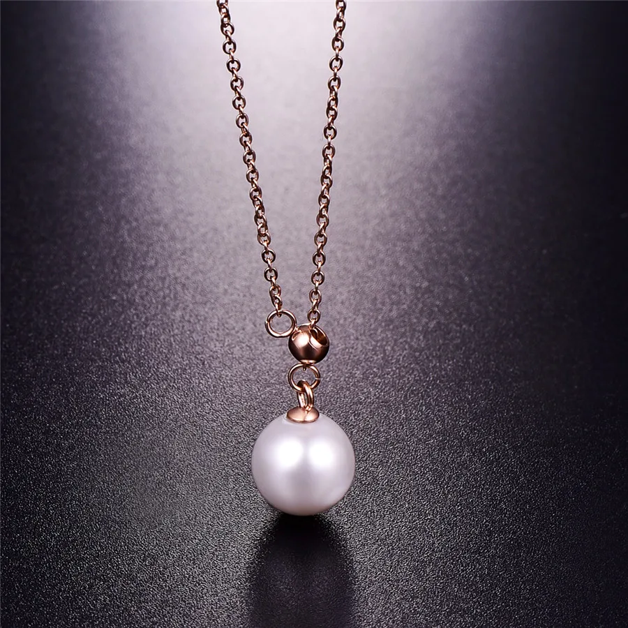 

Martick Top Grade Elegant Collier Colar Freshwater Pearl Pendant Necklace Adjustable Link Chain For Woman Jewelry P148