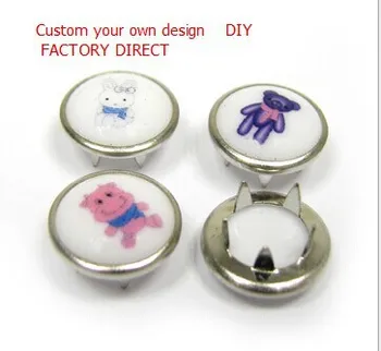 

Factory Cheap Price Custom Printed Prong snap buttons, Customized Metal Press Button Fastener