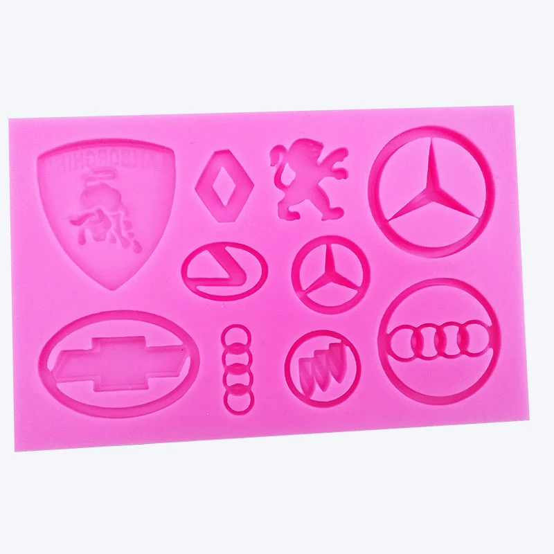 

New Mercedes-Benz / Audi Brand-Name Car Standard Silicone Mold Fondant Decorating Baking Cartoon Biscuit Molds Cake Candy Mould