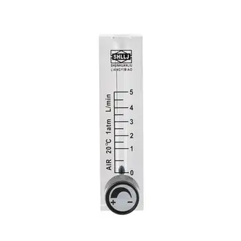 

High-Definition Precision Air Gas Flow Meter 0-5L Panel Type Plexiglass Hose Connection Oxygen Generator Rotor Flowmeter