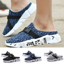 Новые повседневные мужские сетчатые летние тапочки легкая ходьба пляжная обувь спортивные сандалии дропшиппинг urheilujalkineet